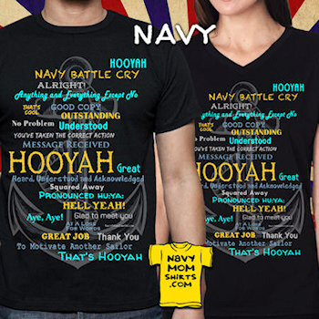Awesome Navy T Shirts & Hoodies - Navy Hooyah Shirts - Hooyah Tshirts