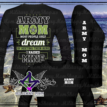 army mom shirt raised a hero military mom shirts